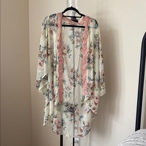 Band of Gypsies Floral Sheer Kimono